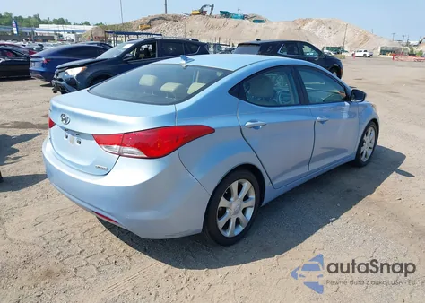 2012 Hyundai Elantra Limited (Ulsan Plant) z USA, uszkodzony, nr VIN KMHDH4AE6CU314403